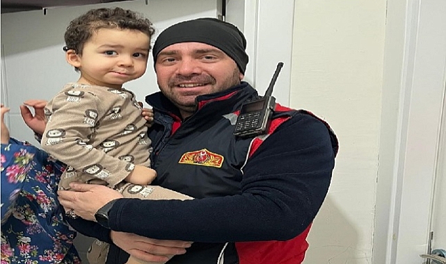 Iğdır&#039;da Minik Ömer, İtfaiyenin Zamanında Müdahalesiyle Kurtarıldı