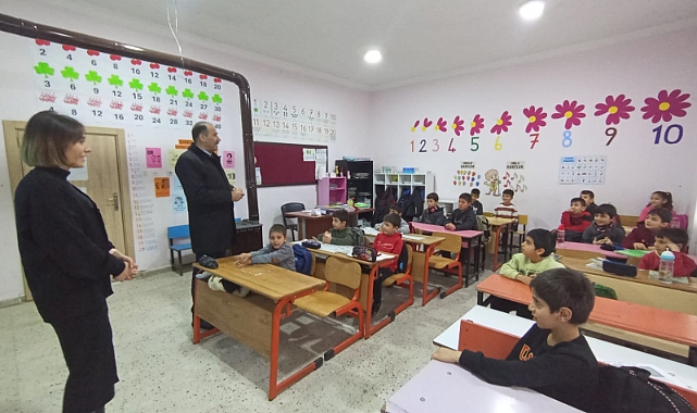 Iğdır İl Milli Eğitim Müdürü Aziz Gün, Köy Okullarını Ziyaret Etti