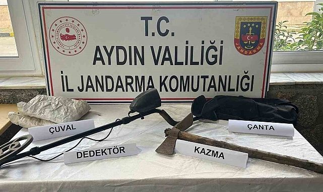 İzinsiz kazı yapan 2 şüpheli suçüstü yakalandı