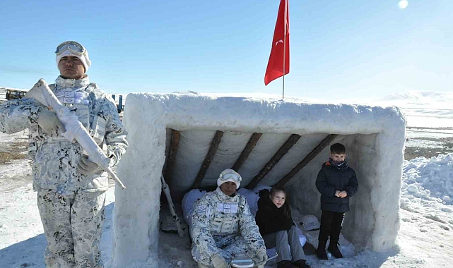 Kars&#039;ta düzenlenen kış Tatbikatı 2025 nefesleri kesti