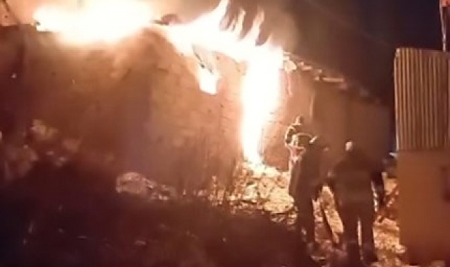 Kars&#039;ta Kömürlük Yangını: Hayvanlar Telef Oldu