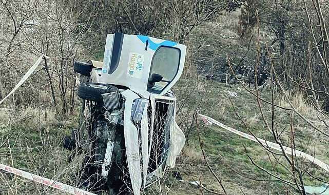 Keçiören&#039;de PTT Kargo Aracı Şarampole Uçtu: Sürücü Yaralandı, Vatandaşlar Tedbir Çağrısı Yaptı