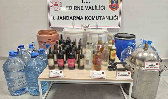 Keşan&#039;da Sahte İçki Operasyonu: 384 Litre İçki Ele Geçirildi