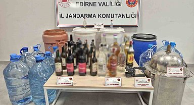 Keşan'da Sahte İçki Operasyonu: 384 Litre İçki Ele Geçirildi