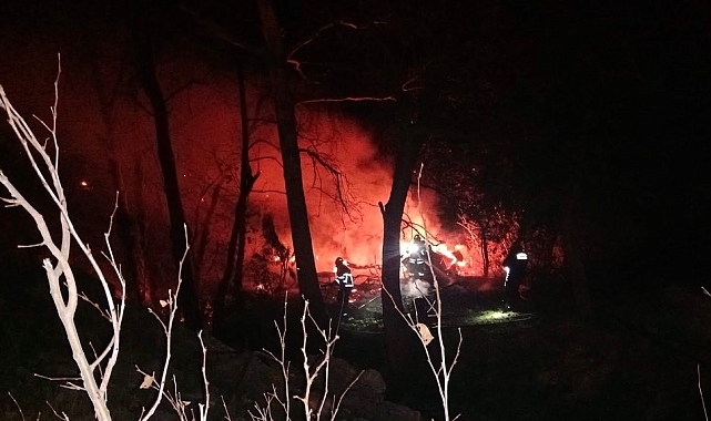 Kırıkhan'da ormanlık alanda yangın çıktı