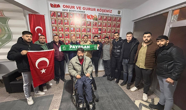 PAYEGAN’DAN TÜRKİYE HARP MALULÜ GAZİLER ŞEHİT DUL VE YETİMLERİ DERNEĞİ IĞDIR ŞUBESİNE ZİYARET