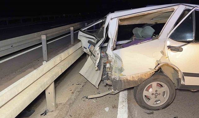 Tır ile otomobil çarpıştı: 3 yaralı