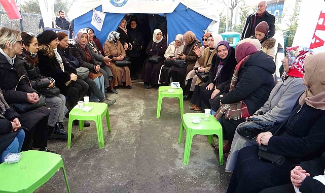 Van&#039;da İşten Çıkarılan İşçilere Kadınlardan Güçlü Destek