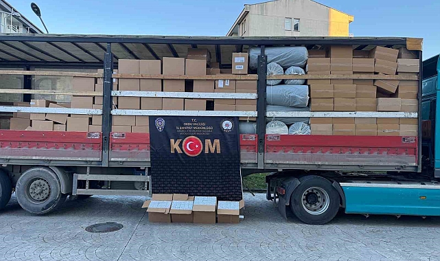 5 milyon 560 bin adet boş makaron ele geçirildi