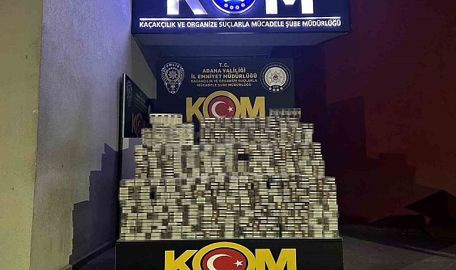 Adana&#039;da Kaçak Sigara Operasyonu: 9 Bin Paket Ele Geçirildi