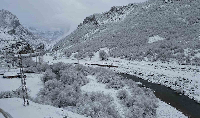 Bal ormanlarında kış güzelliği havadan görüntülendi