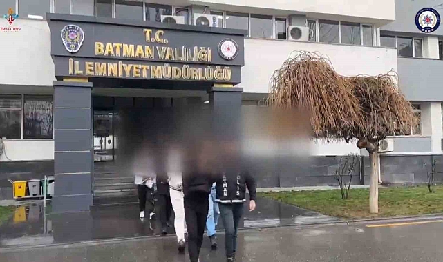 Batman&#039;da uyuşturucu tacirlerine darbe: 6 tutuklama