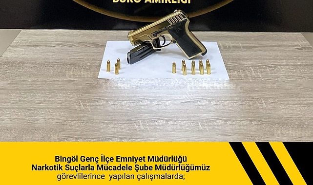 Bingöl Genç&#039;te Silah Operasyonu: Bir Tabanca Ele Geçirildi
