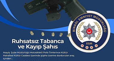 Bingöl'de Bir Adet Ruhsatsız Silah Ele Geçirildi