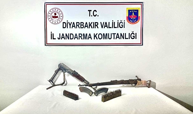 Diyarbakır&#039;da 2 adet ruhsatsız uzun namlulu silah ele geçirildi