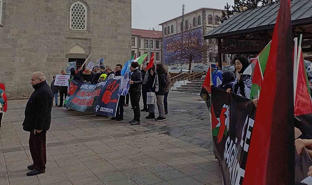 Erzurum&#039;da Sağlıkçılar 65 Haftadır Gazze İçin Sessiz Yürüyüş Yapıyor