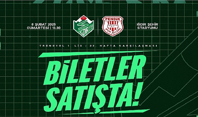 Iğdır FK - Pendikspor maçı biletleri satışa sunuldu