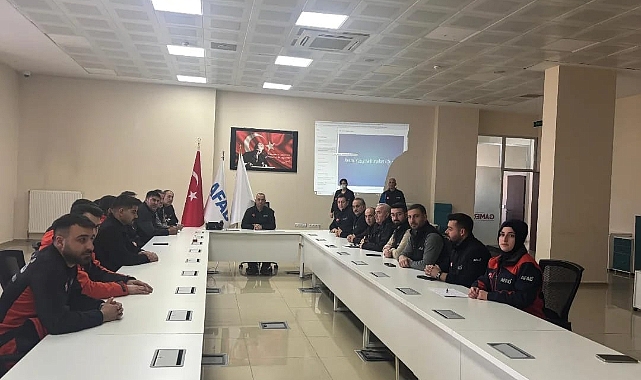 Iğdır İl Afet ve Acil Durum Müdürlüğü Çalışanlarına Hizmet İçi Eğitim