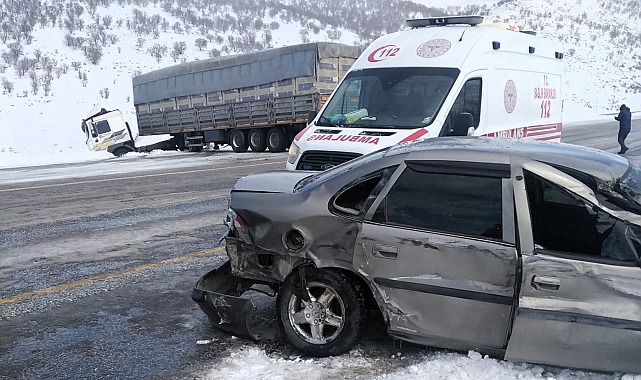 Malatya-Adıyaman Karayolunda Tır Kazası: 2 Yaralı