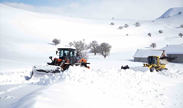 Muş&#039;ta Kar kalınlığı 3 metreyi buldu