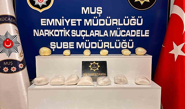 Muş&#039;ta Rekor Metamfetamin Yakalaması: 17 Kilo Uyuşturucu Ele Geçirildi!