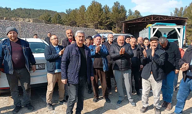Ozan Köyü Halkından Beton Santrali Protestosu