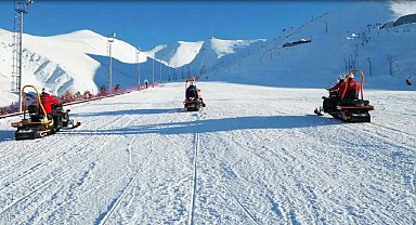 Palandöken'de Yasaklı Kayak Alanında 14 Kişiye Ceza Uygulandı