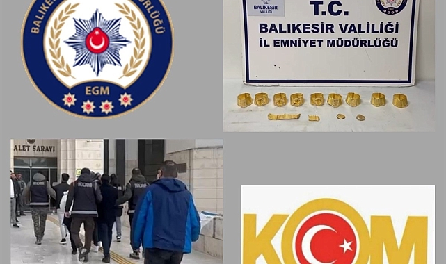 Sahte altın satmaya çalışan şüpheliler suçüstü yakalandı