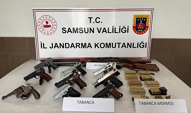 Samsun'da Silah Operasyonu: 4 Kişi Yakalandı