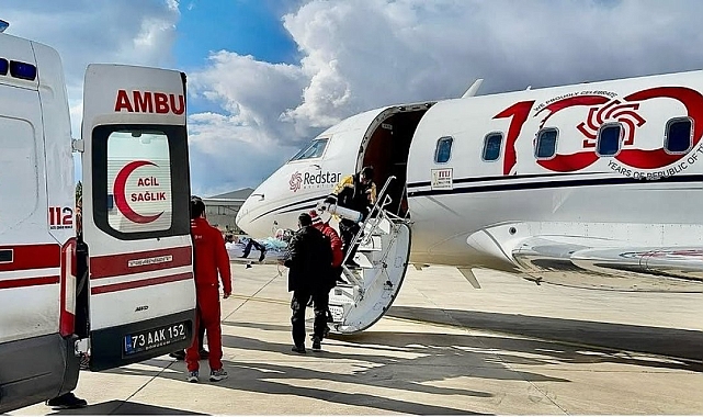 Şırnak&#039;ta 1,5 yaşındaki çocuk ambulans uçakla Ankara&#039;ya sevk edildi