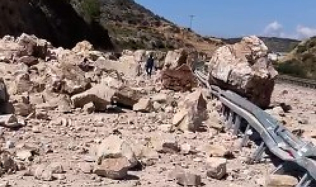 Alanya&#039;da Kontrollü Patlama Sonrası Karayolu Kapandı