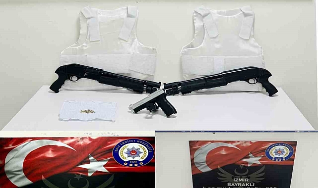 İzmir&#039;de Asayiş Operasyonu: Çok Sayıda Silah ve Uyuşturucu Ele Geçirildi, 5 Gözaltı