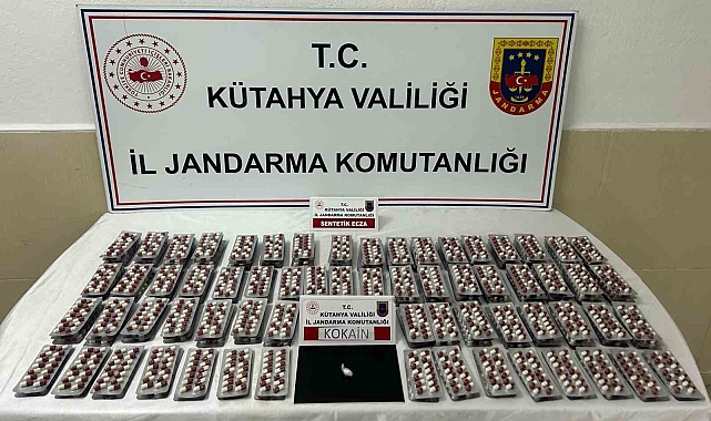 Kütahya'da Uyuşturucu Operasyonu: 2 Bin 870 Sentetik Hap Ele Geçirildi