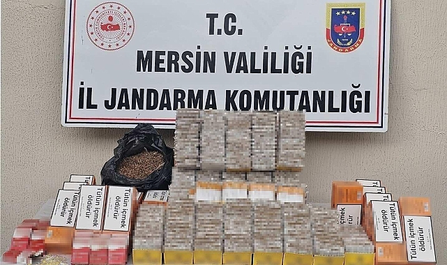 Mersin&#039;de Jandarmadan Kaçak Tütün Operasyonu: 3 Şüpheli Yakalandı, Yüzlerce Kilo Tütün Ele Geçirildi