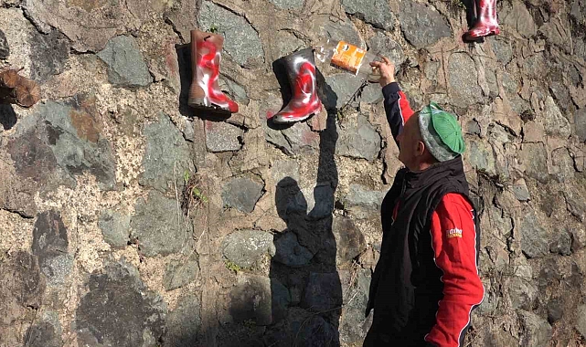 Rize&#039;de Çizmelerle Renklenen Duvar: Hem Hobi Hem de Yön Tarifi Oldu