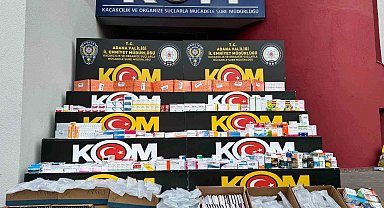 Adana'da Yasa Dışı İlaç Operasyonu: Binlerce Ürün Ele Geçirildi