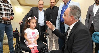 Başkan Kuş'tan Minik Hülya'ya Büyük Mutluluk: Akülü Sandalye Hayali Gerçekleşti