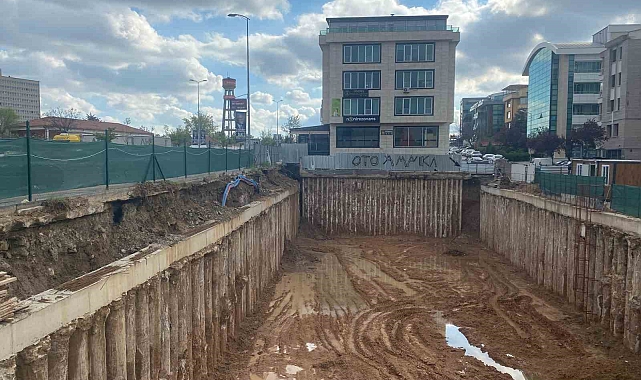 Çankaya&#039;da Yağmur Sonrası İnşaat Alanında Korkutan Göçük
