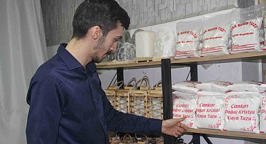 Çankırılı Genç Girişimci Kaya Tuzuyla Türkiye'ye Şifa Dağıtıyor
