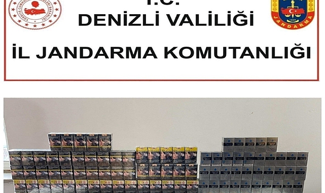 Denizli Jandarması Kaçak Sigara Operasyonu: Bir Şüpheli Gözaltında