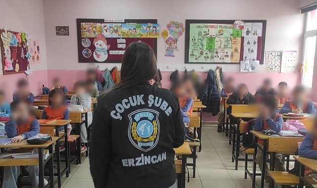 Erzincan emniyeti öğrencileri bilgilendiriyor