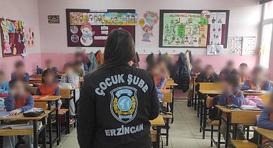 Erzincan emniyeti öğrencileri bilgilendiriyor