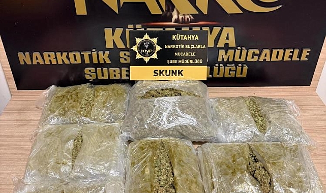 Kütahya'da Polisten Uyuşturucu Operasyonu: 3 Kilo Skunk Ele Geçirildi, 1 Tutuklama