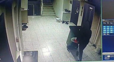 Nevşehir'de Temizlik İşçisi Kılığında Ayakkabı Hırsızlığı Kamerada