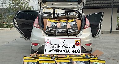 Söke'de Yol Kontrolünde Büyük Kaçak Tütün Yakalaması
