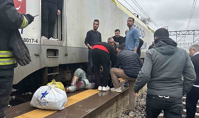 Tekirdağ Muratlı&#039;da Tren Kazası: Peronda Sıkışan Kadın Makinist Sayesinde Hayatta Kaldı