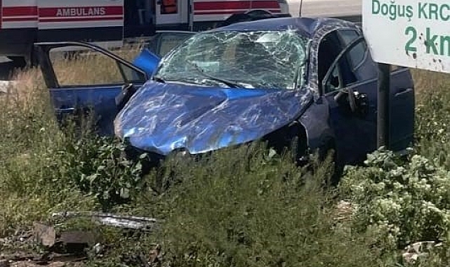 Afyonkarahisar&#039;da Takla Atan Otomobilde 2 Yaralı