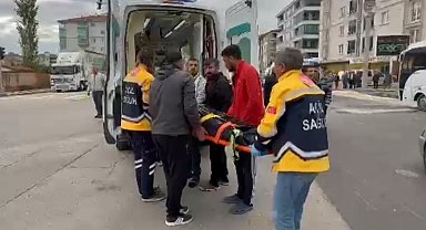 Aksaray'da Kamyonete Tutunarak İlerlemek İsteyen Motosiklet Sürücüsü Yaralandı