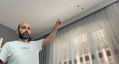 Bursa'da Korku Dolu Anlar: Kardeş, Abisinin Evden Çıkması İçin Hiltiyle Tavanı Deldi!