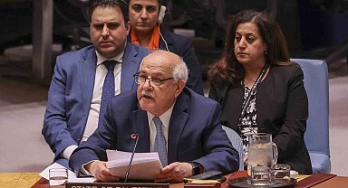 Filistin BM Daimi Gözlemcisi Mansour, BM Güvenlik Konseyi'nde gözyaşlarını hakim olamadı